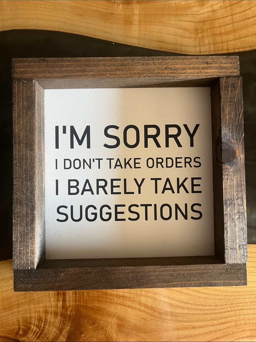Wooden Sign